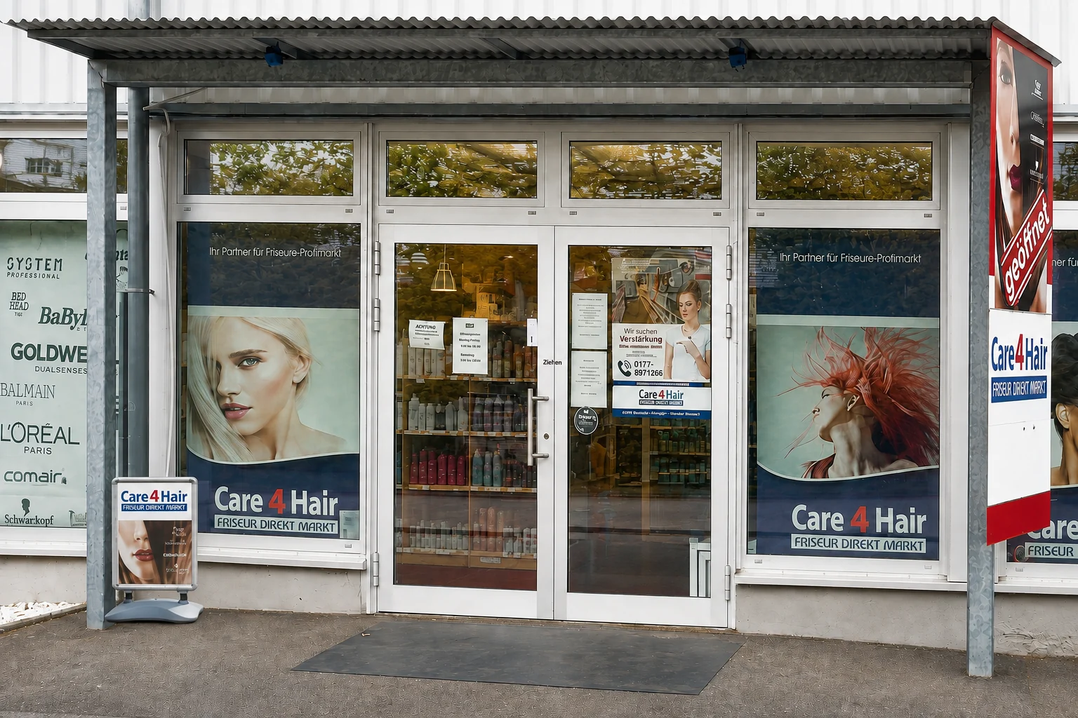 Care4Hair Fachmarkt Darmstadt – Außenansicht