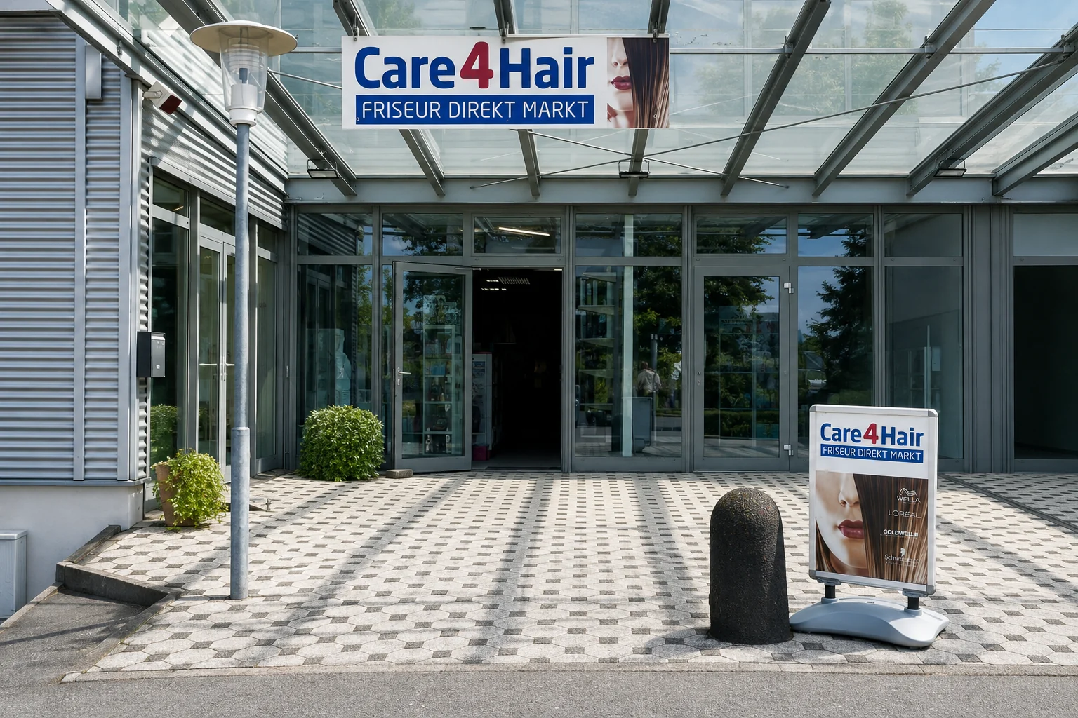 Care4Hair Fachmarkt Heiligenroth – Außenansicht
